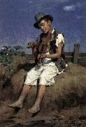 Gyorgy Vastagh Fiddler Gypsy Boy Germany oil painting artist